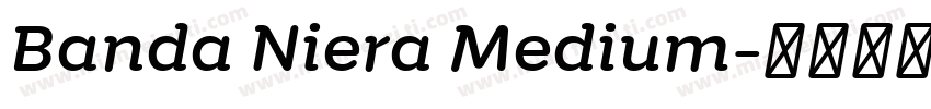 Banda Niera Medium字体转换
